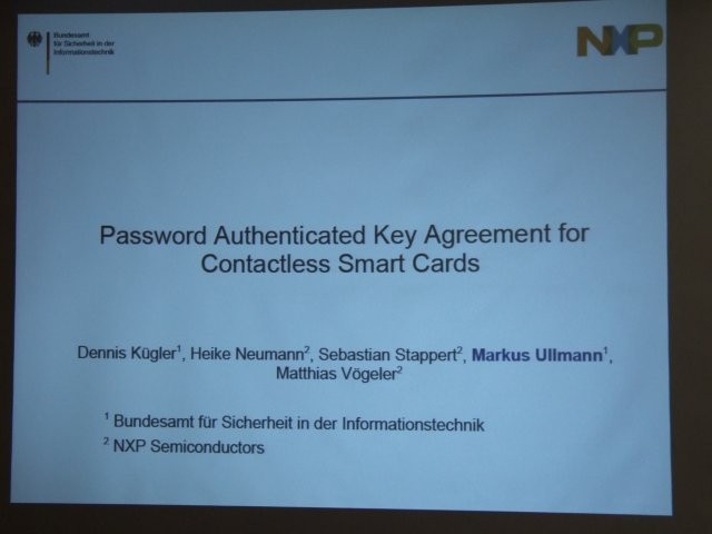 DSCF5269.jpg - Markus Ullmann: "Password Authenticated Key Agreement for Contactless Smart Cards"